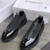 Givenchy zip shiny leather shoe - black