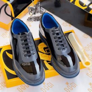 Glossy Men's Shoe - Black