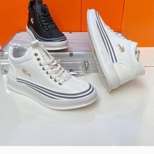 Lacoste Ankle Lace up Shoe - White
