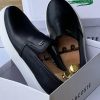 Lacoste Slipon White Sole Shoe - Black